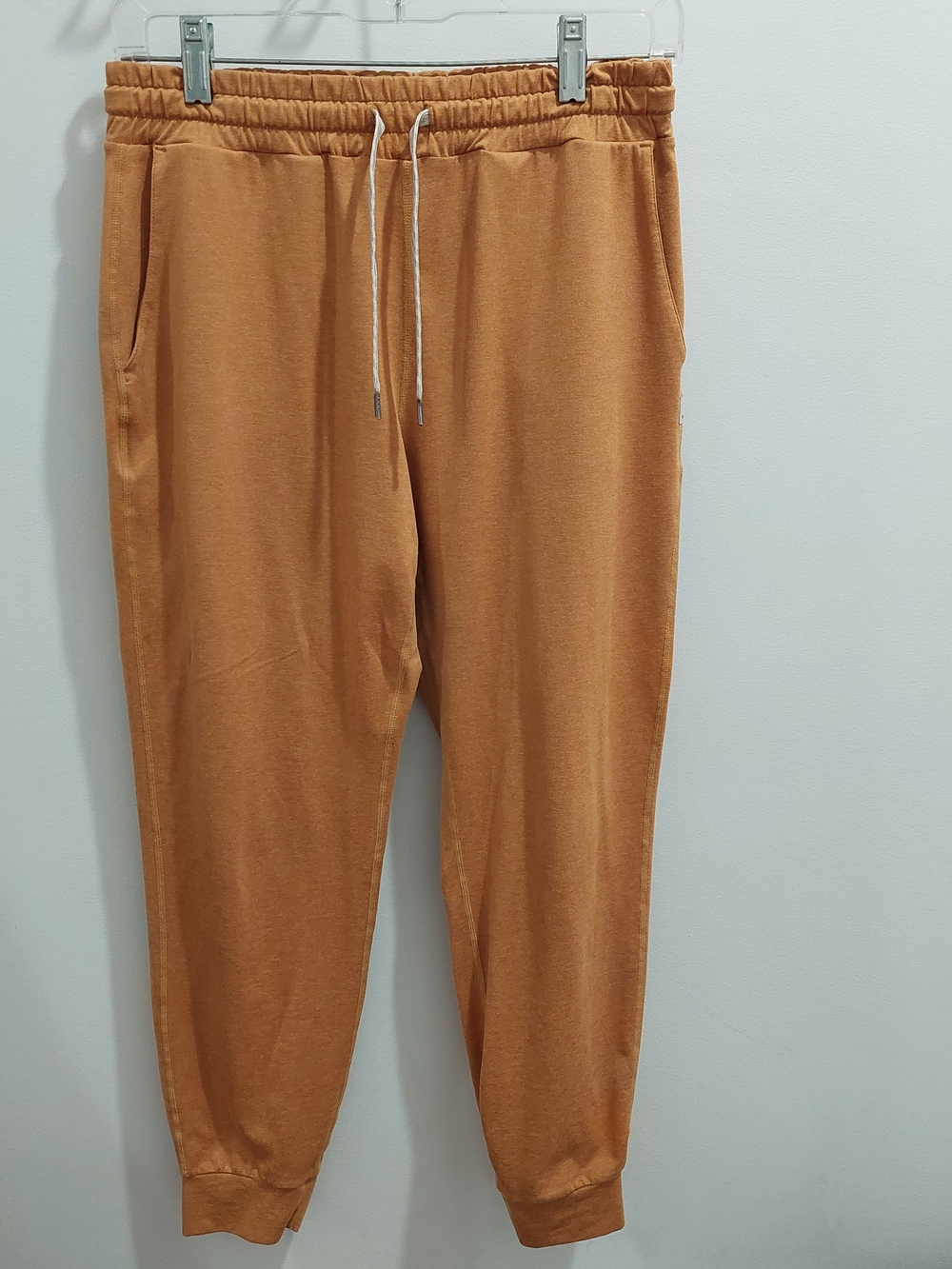 Vuori Small Jogger Pants in Mustard Yellow with Drawstring